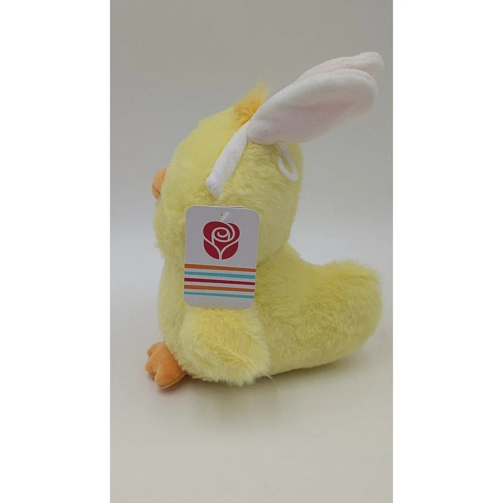 American Greetings Plush Chick Duck Yellow With Bunny Ears 10